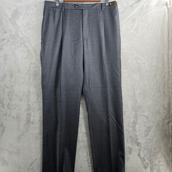 Loro‎ Piana Dress Pants Mens 36R Wool Daniel Cremieux Gray luxury NEW